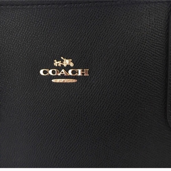 🌷coach zip tote/shoulder bag/black/leather - Picture 4 of 8